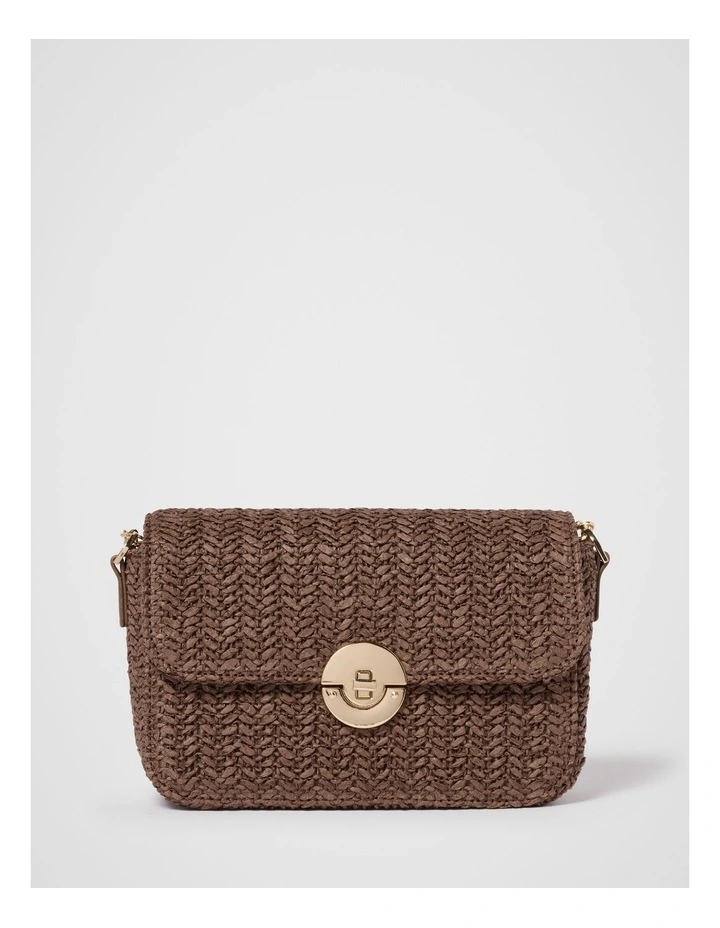 Anika Weave Shoulder Bag in Brown image 1