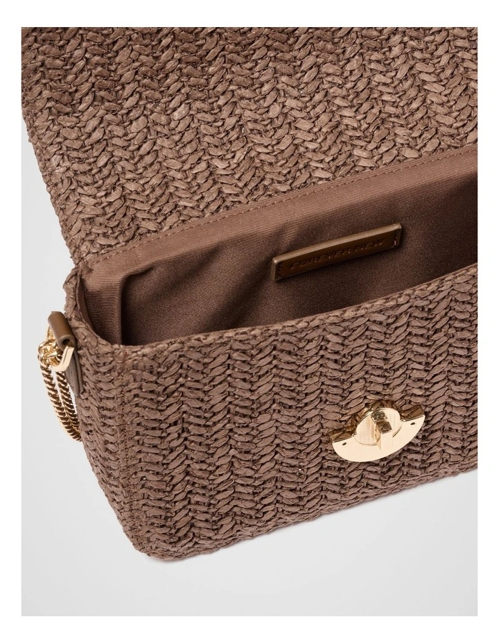 Anika Weave Shoulder Bag in Brown image 3