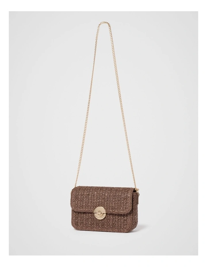 Anika Weave Shoulder Bag in Brown image 4