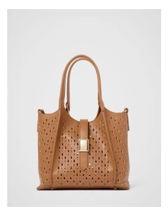 Lia Medium Tote Bag in Brown