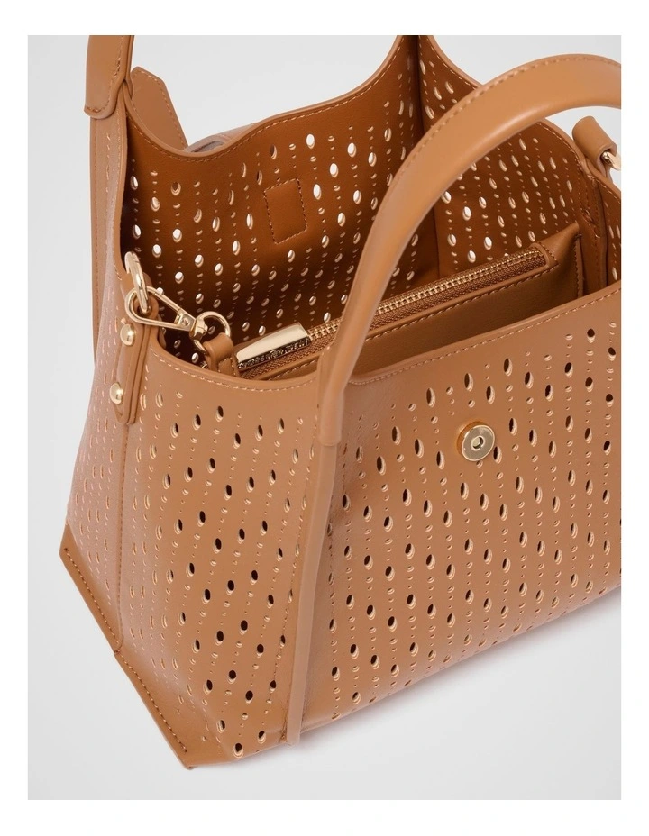Lia Medium Tote Bag in Brown image 3