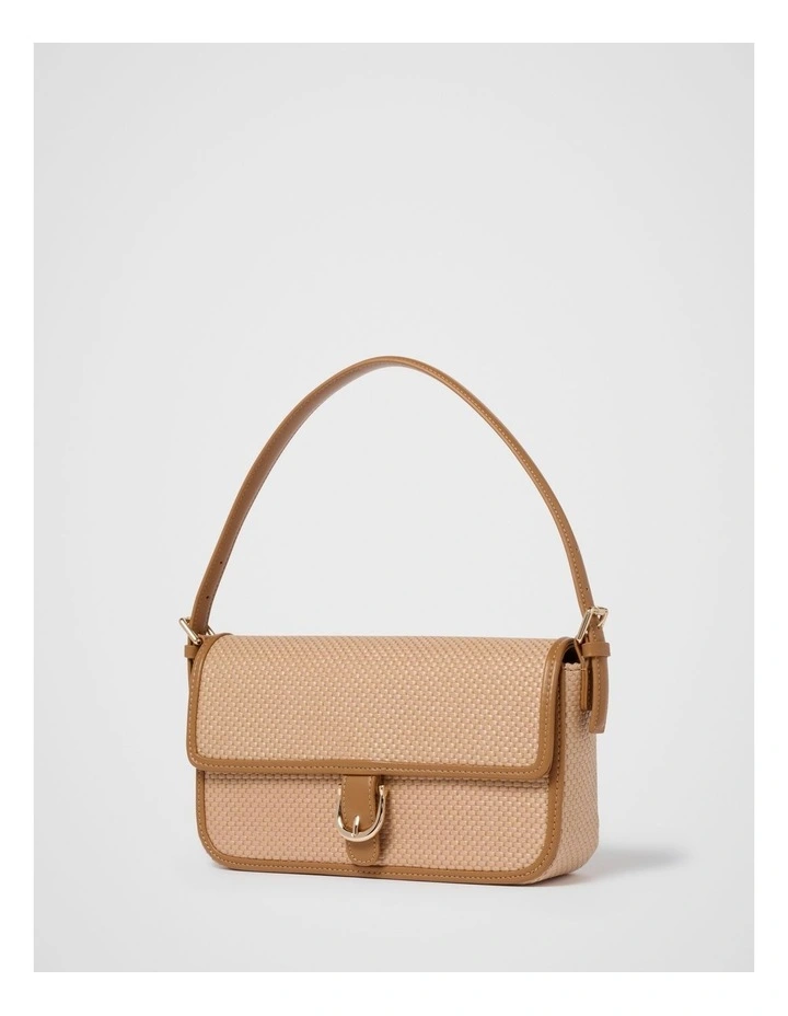 Naomi Weave Shoulder Bag in Brown image 4