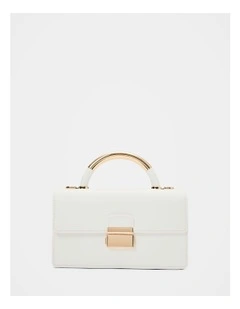Kaylee Top Handle Mini Bag in White