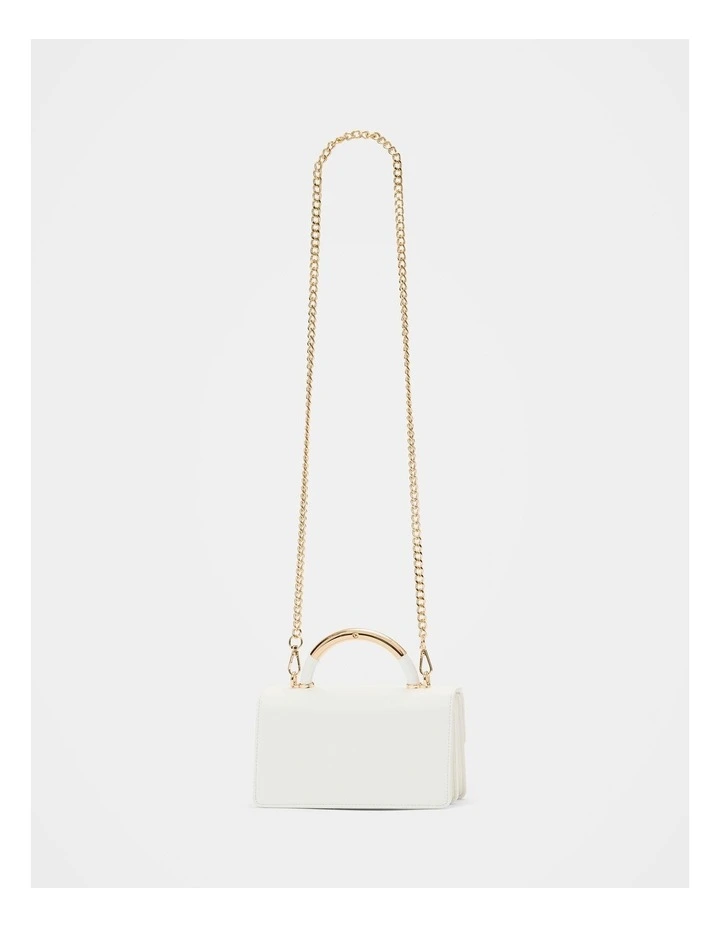 Kaylee Top Handle Mini Bag in White image 2
