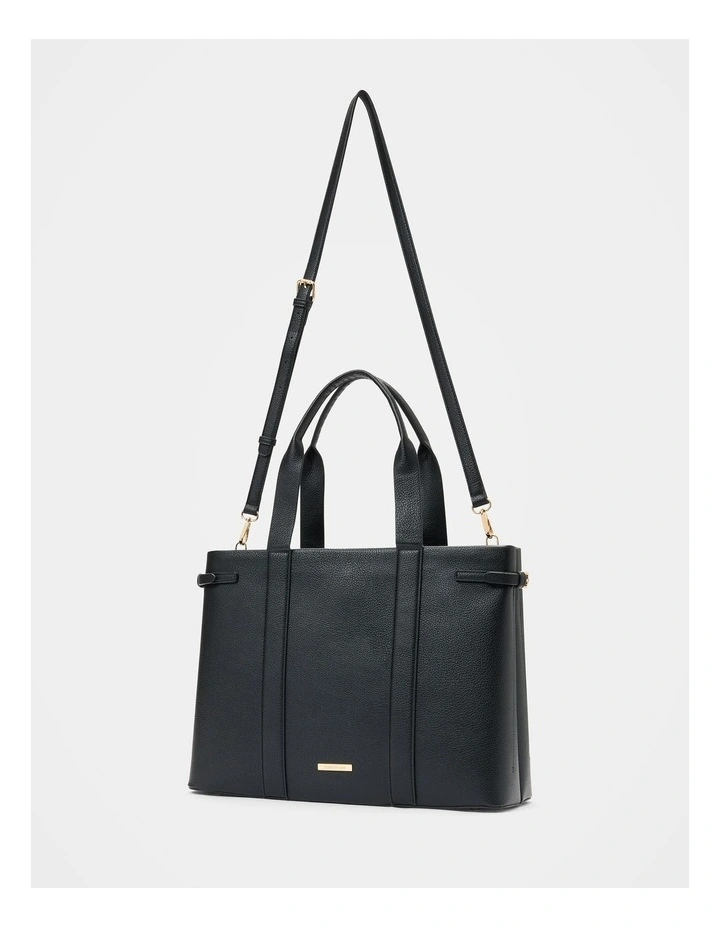 Dalton Laptop Tote Bag in Black image 4