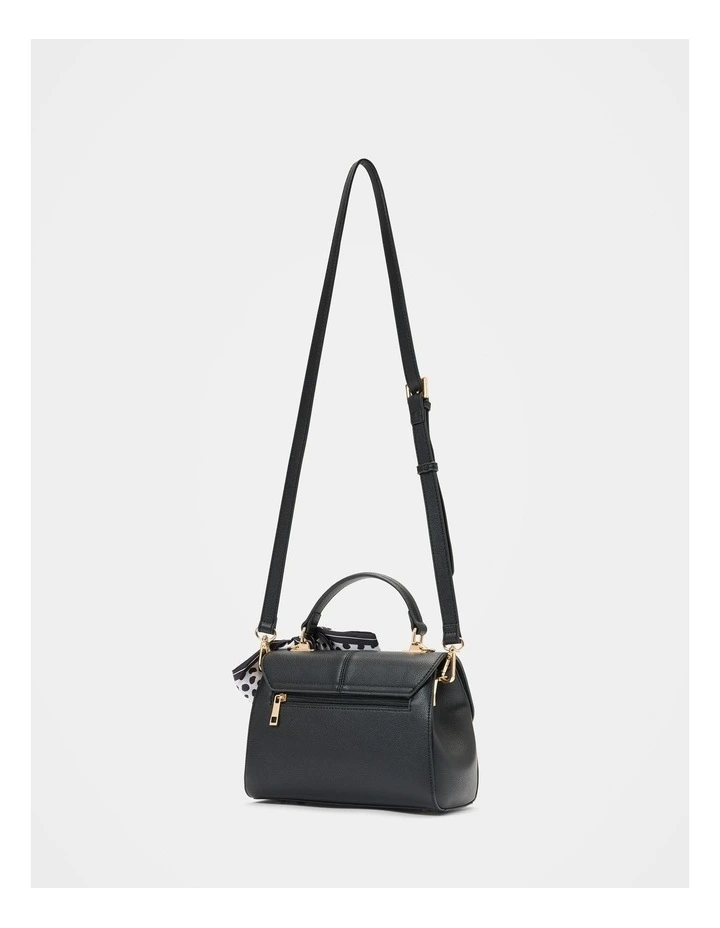 Andi Lock Top Handle Bag in Black image 2