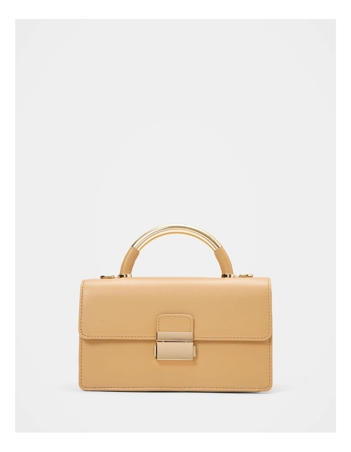 Kaylee Top Handle Mini Bag in Brown image 1