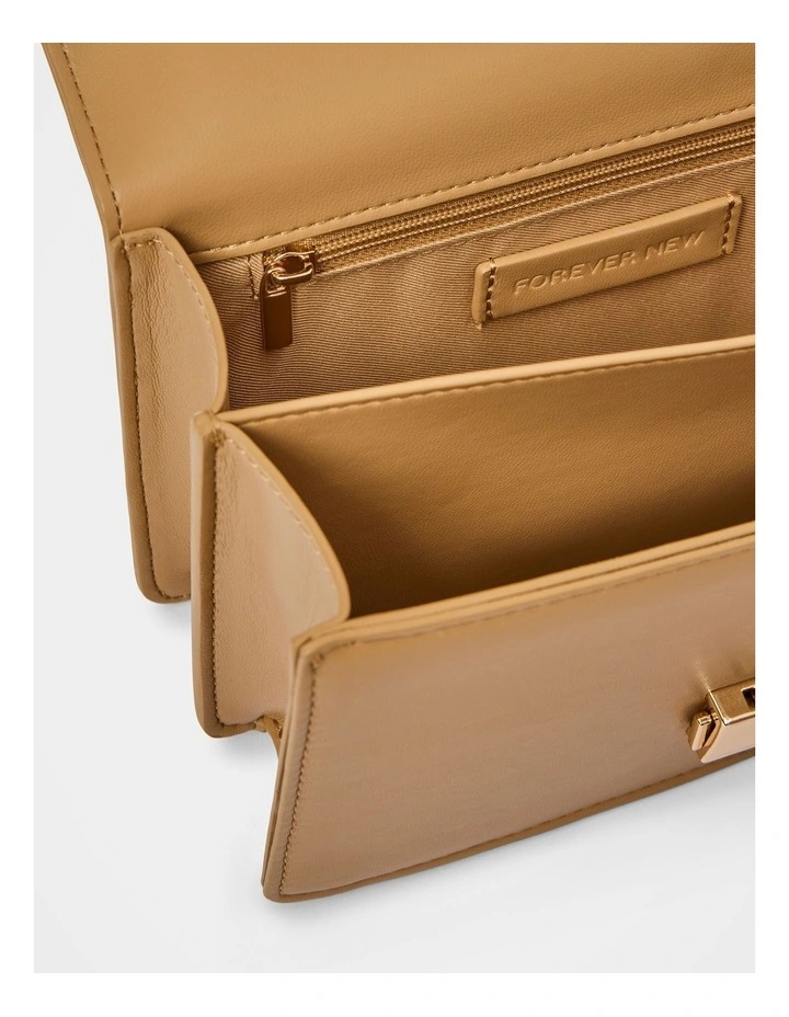 Kaylee Top Handle Mini Bag in Brown image 3