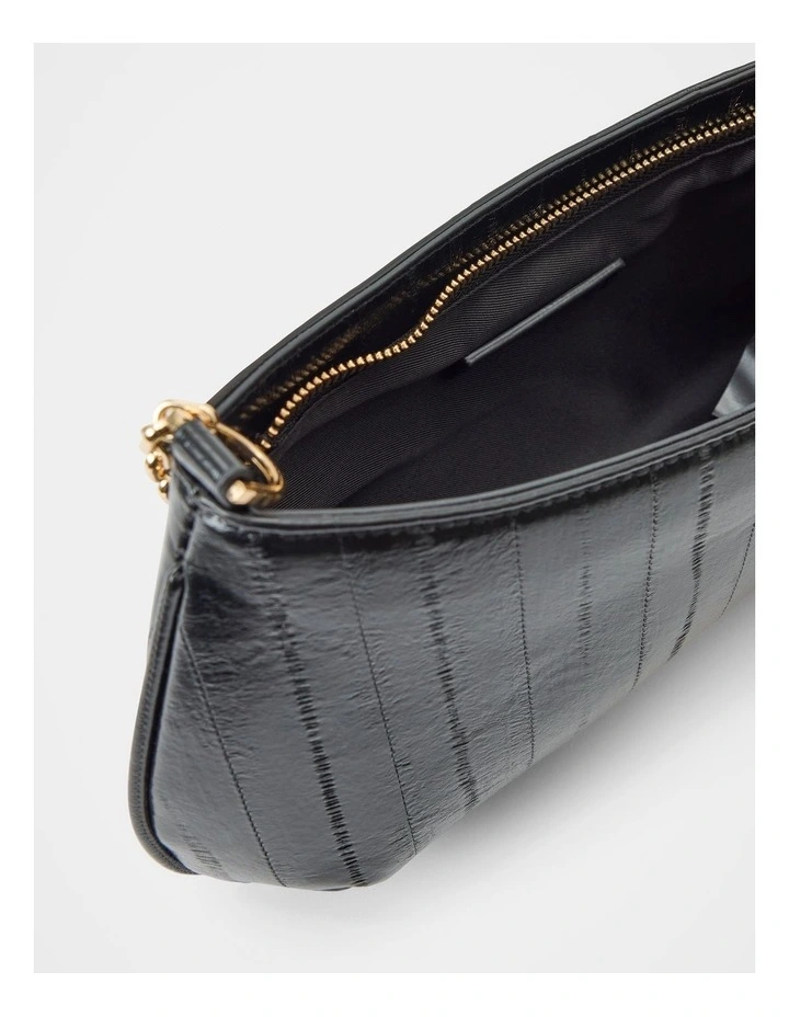 Arabella Chain Shoulder Bag in Black image 3