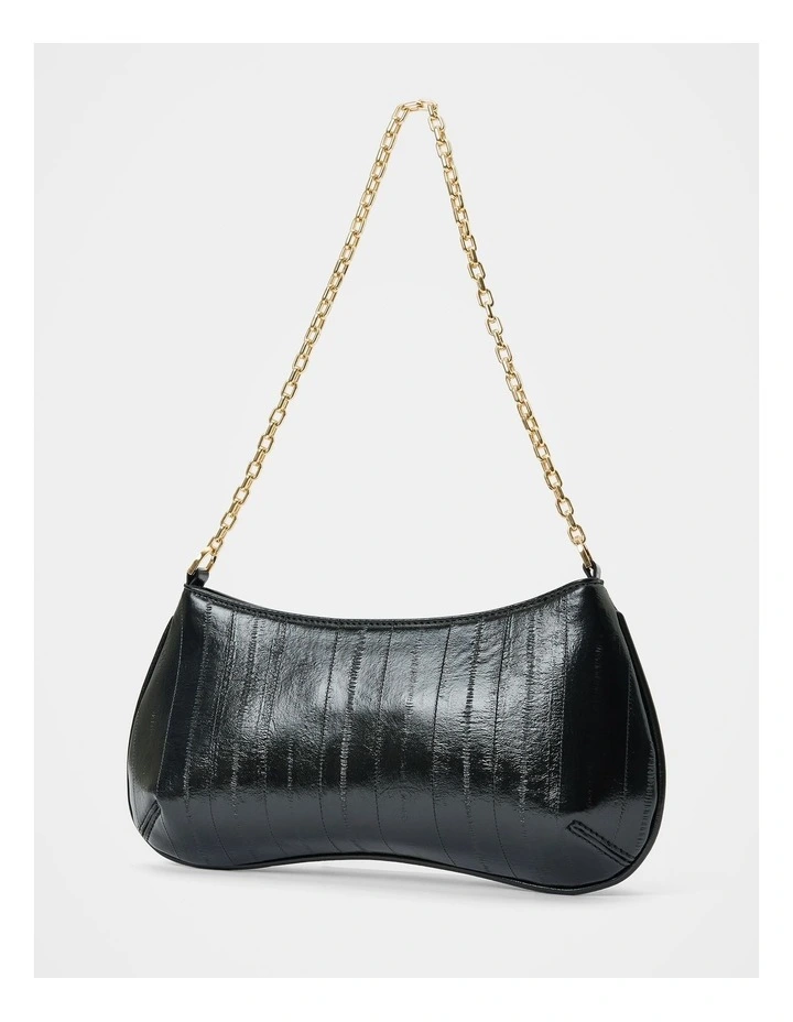 Arabella Chain Shoulder Bag in Black image 4