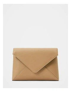 Ashley Envelope Clutch in Beige