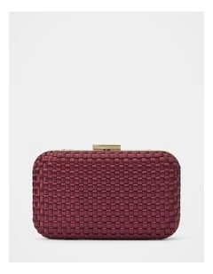 Savannah Satin Weave Hardcase Bag in Red