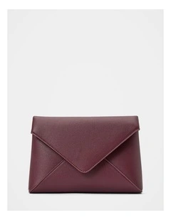 Ashley Envelope Clutch in Red