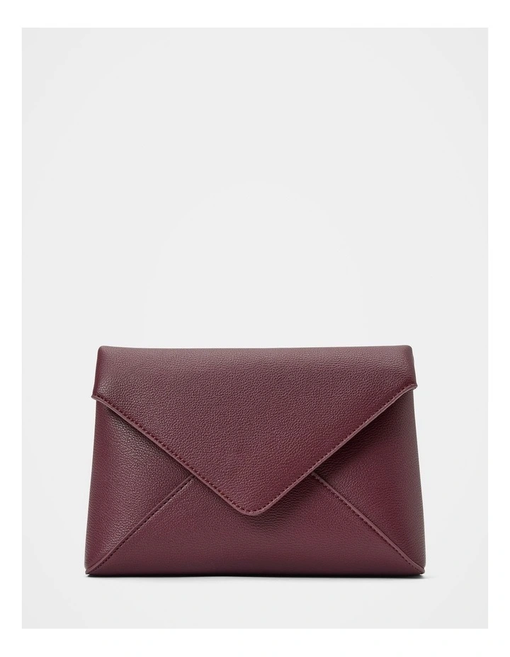 Ashley Envelope Clutch in Red image 1