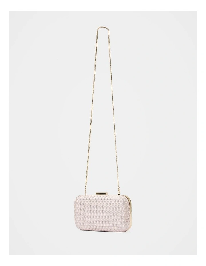 Savannah Satin Weave Hardcase Bag in Cream image 3