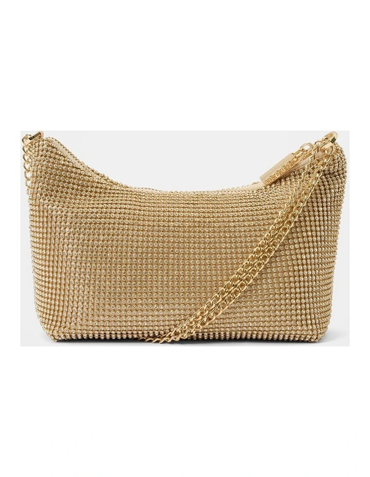 Paloma Curve Clutch Bag in Gold image 1