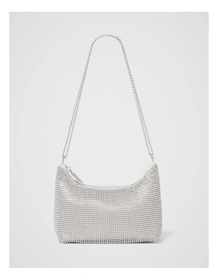 Paloma Clutch Bag in Silver image 1