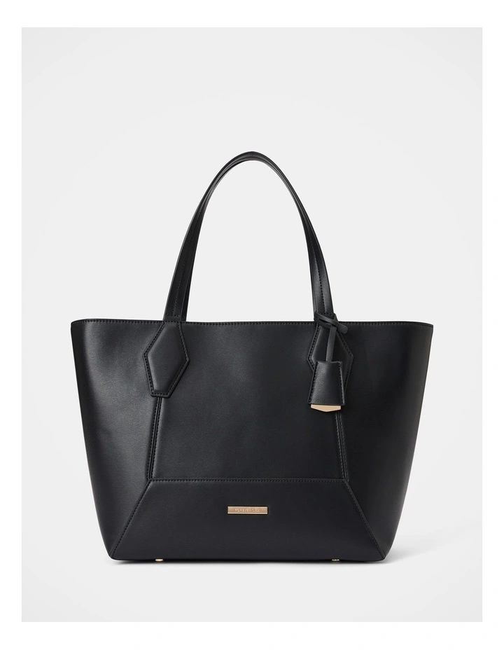 Christina Classic Panel Large Tote Bag in Black image 1