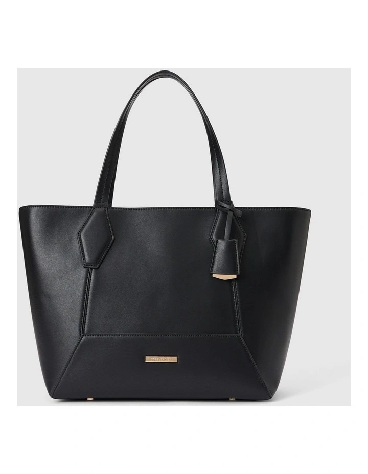 Christina Classic Panel Large Tote Bag in Black image 1