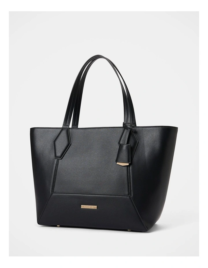 Christina Classic Panel Large Tote Bag in Black image 2