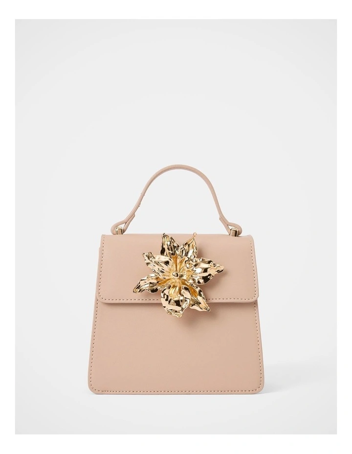 Maria Metal Flower Small Bag in Cream image 1