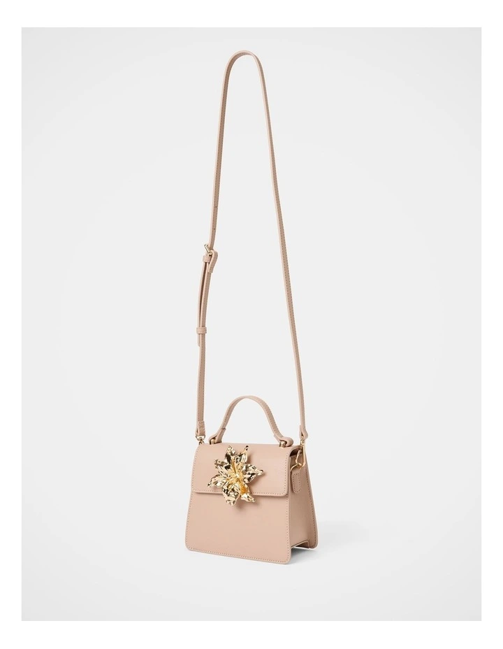 Maria Metal Flower Small Bag in Cream image 2