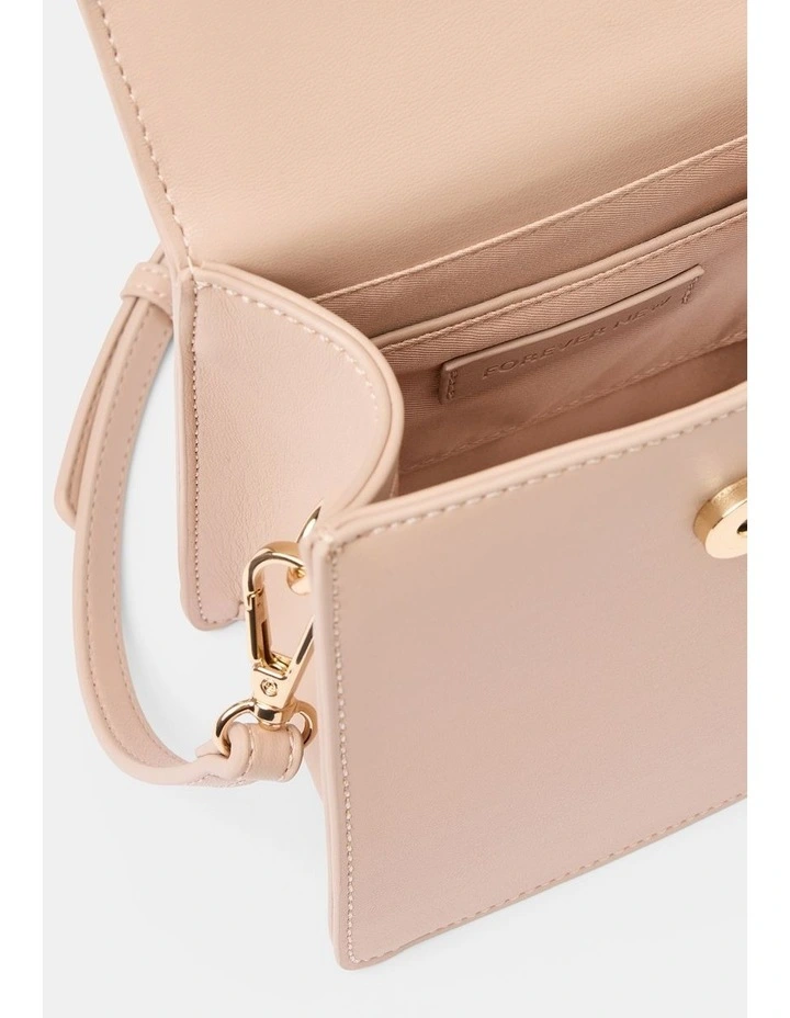 Maria Metal Flower Small Bag in Cream image 3