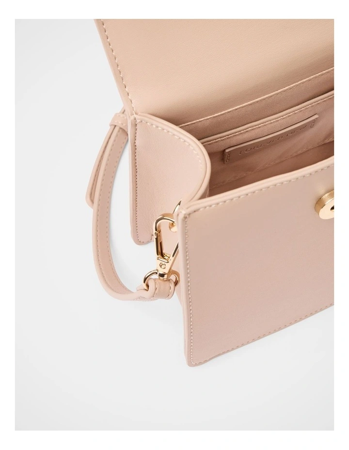 Maria Metal Flower Small Bag in Cream image 4