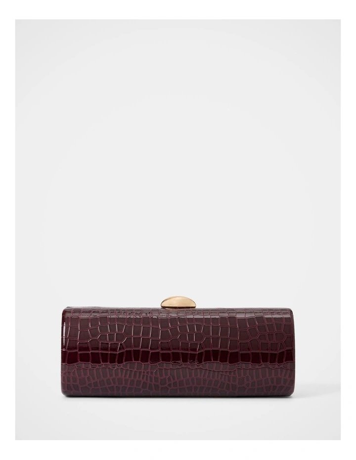 Adeline East West Hardcase Clutch in Red image 1