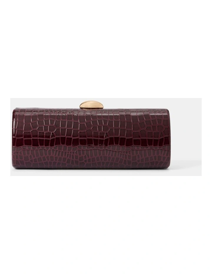 Adeline East West Hardcase Clutch in Red image 1