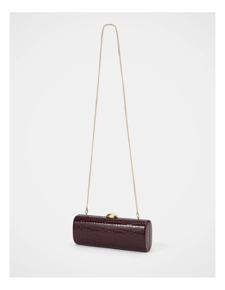 Adeline East West Hardcase Clutch in Red image 2