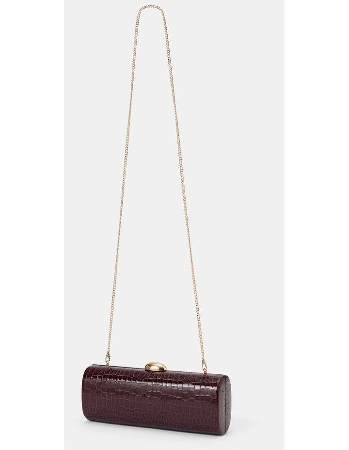 Adeline East West Hardcase Clutch in Red image 2