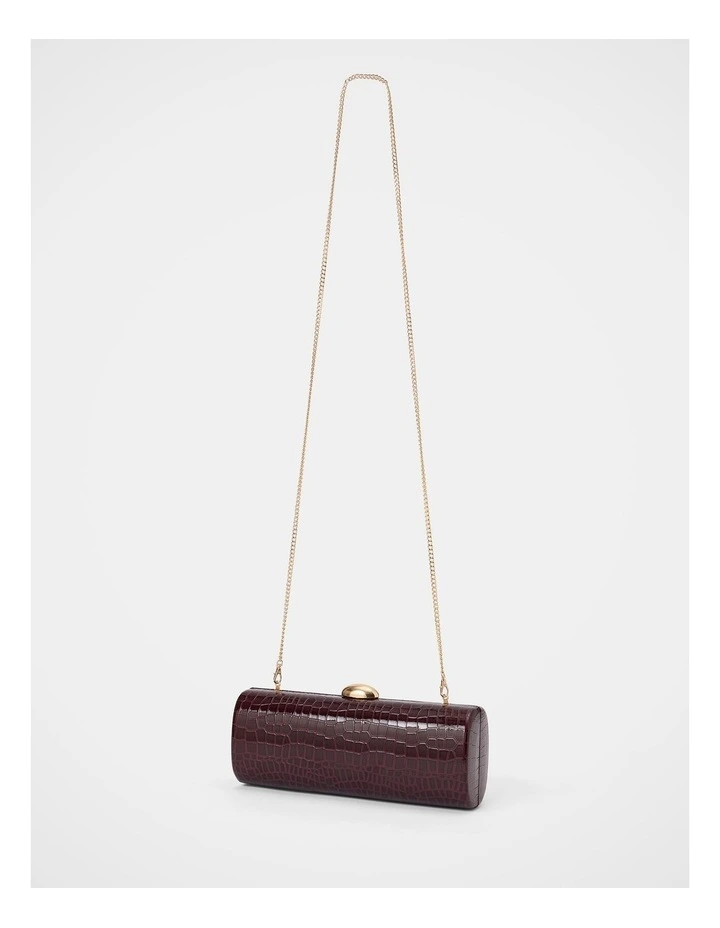 Adeline East West Hardcase Clutch in Red image 3
