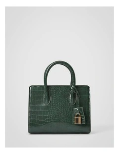 Juliana Small Lock Tote Bag in Green