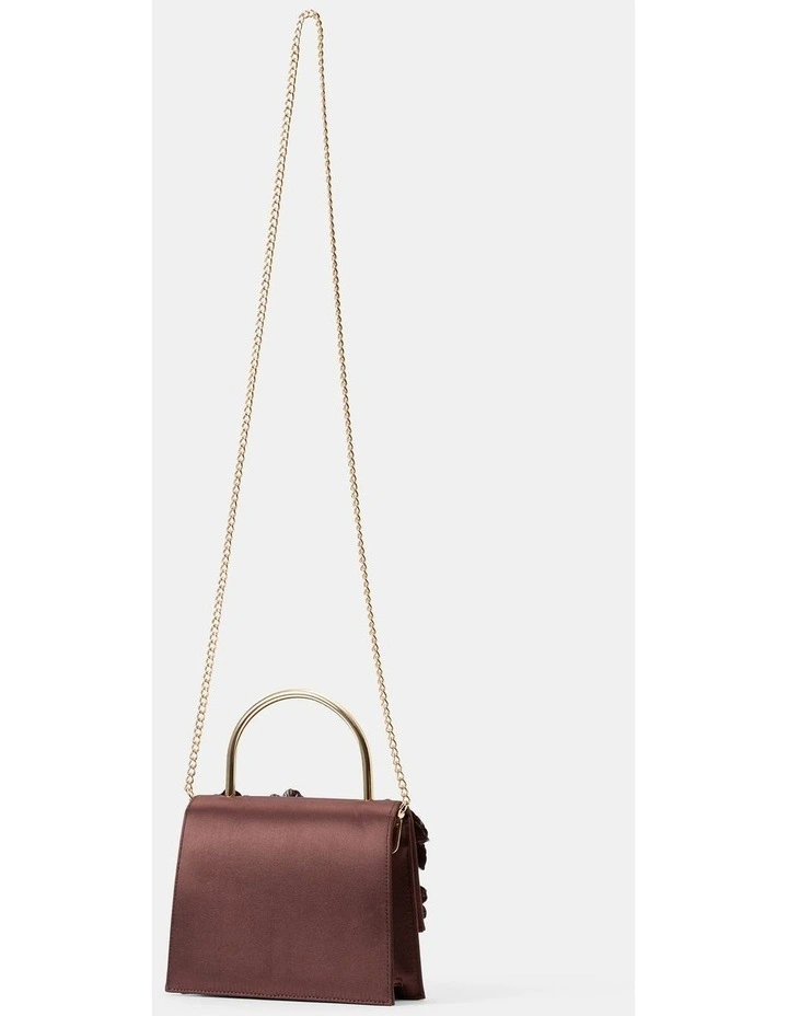 Fifi Flower Top Handle Bag in Red image 2