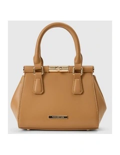 Lana Small Lock Grab Bag in Beige