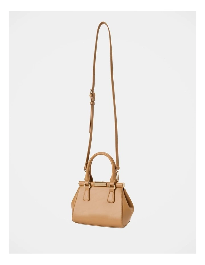 Lana Small Lock Grab Bag in Beige image 2