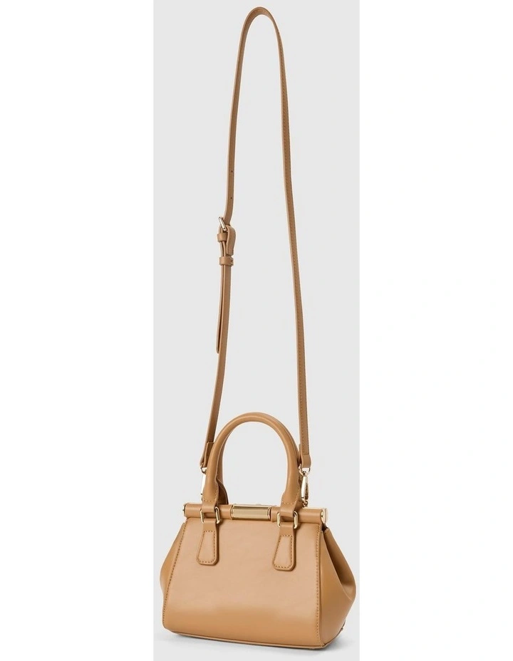 Lana Small Lock Grab Bag in Beige image 2
