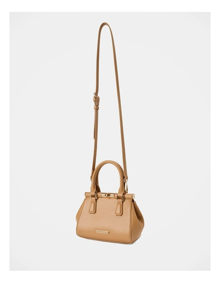 Lana Small Lock Grab Bag in Beige image 3