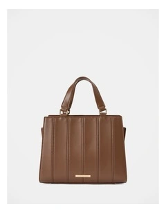 Mila Medium Panel Tote Bag in Brown