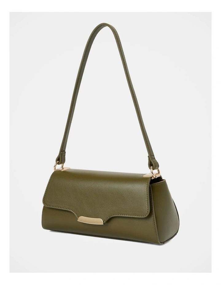 Juliet Refined Small Shoulder Bag in Green image 4