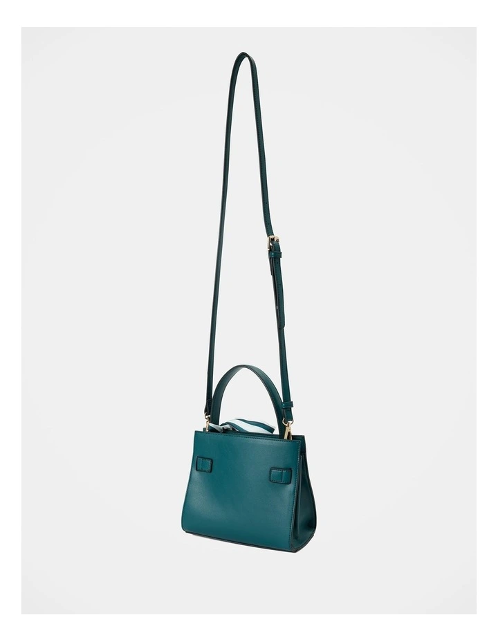 Serin Small Lock Top Handle Bag in Blue image 2