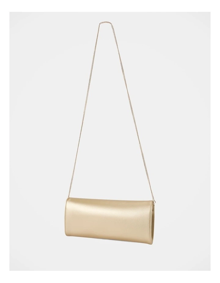 Danielle Elongated Clutch Bag in Gold image 2