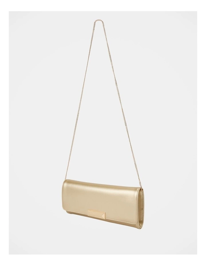 Danielle Elongated Clutch Bag in Gold image 4