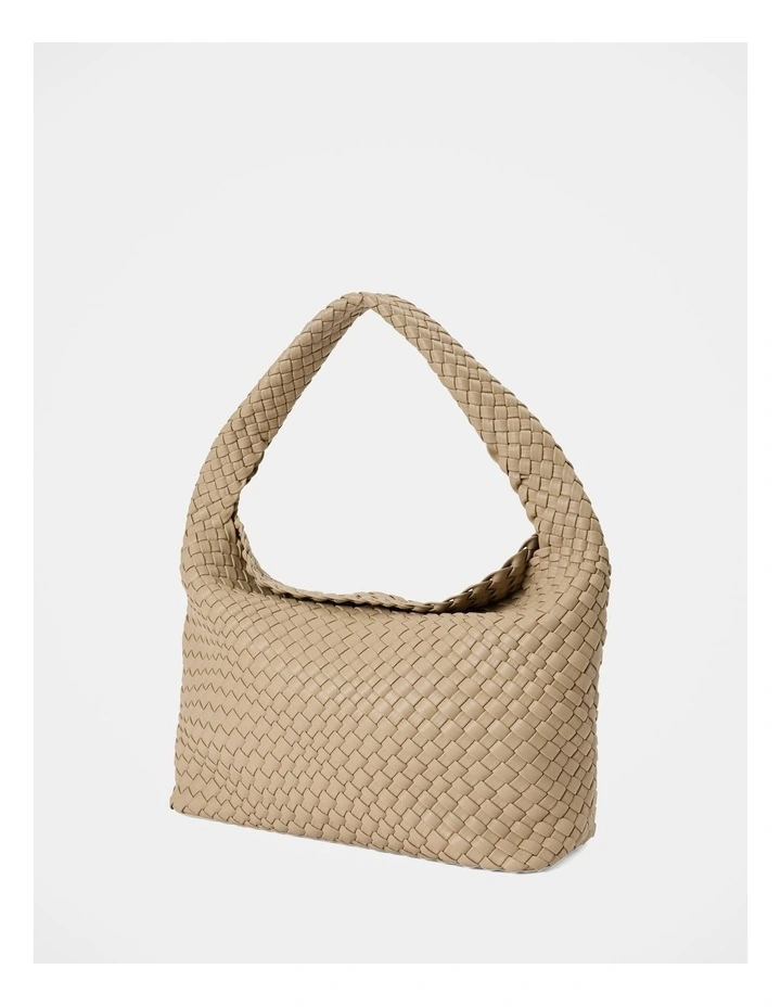 Nora Weave Hobo Bag in Beige image 2