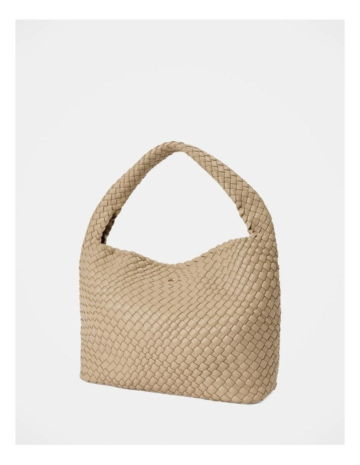 Nora Weave Hobo Bag in Beige image 4