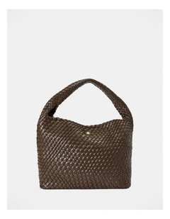Nora Weave Hobo Bag in Brown