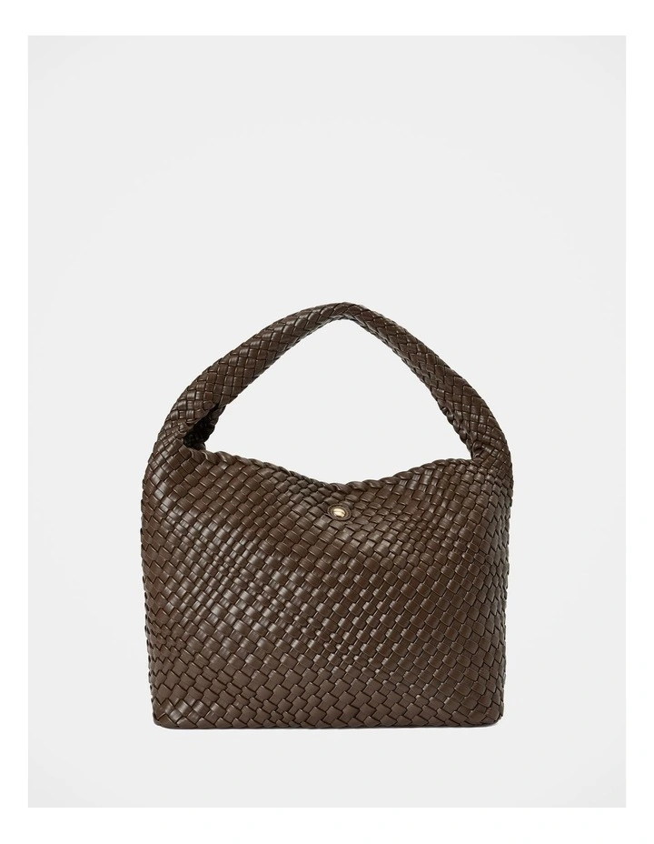 Nora Weave Hobo Bag in Brown image 1