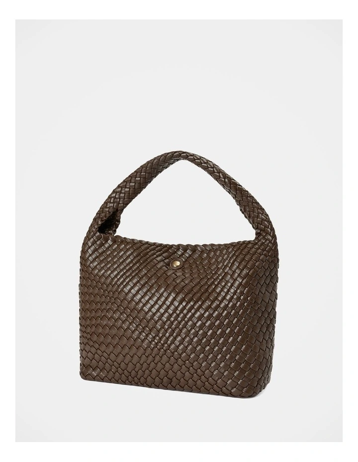 Nora Weave Hobo Bag in Brown image 4