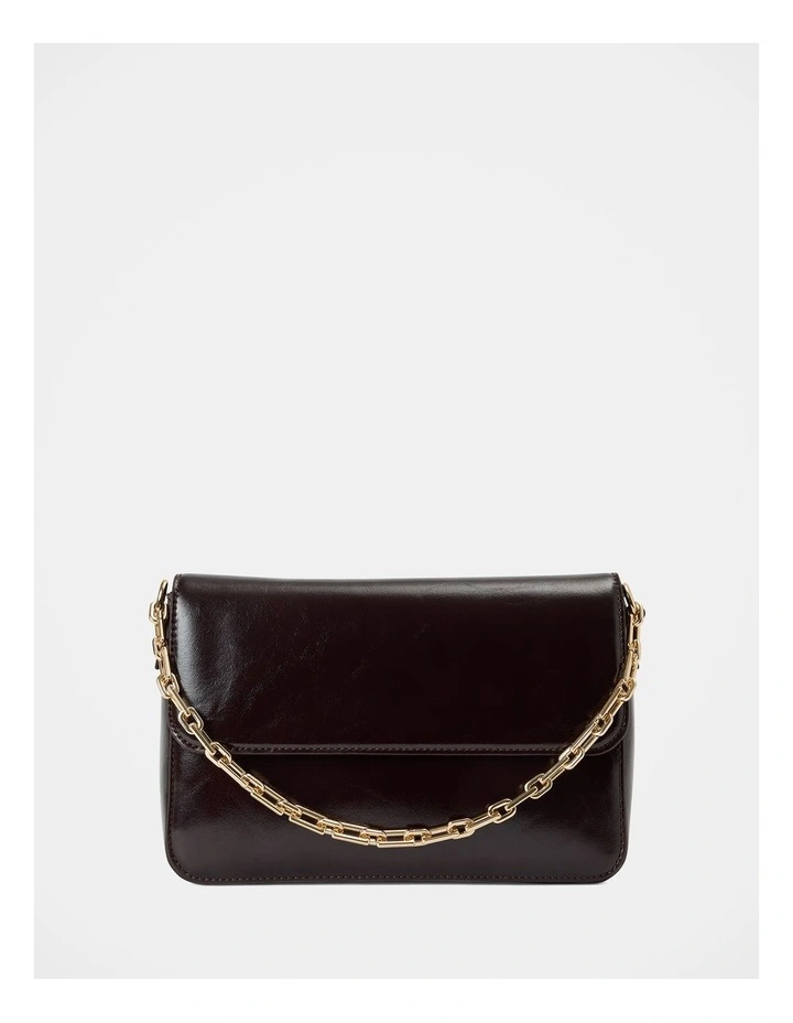 Miranda Chain Shoulder Bag in Brown image 1